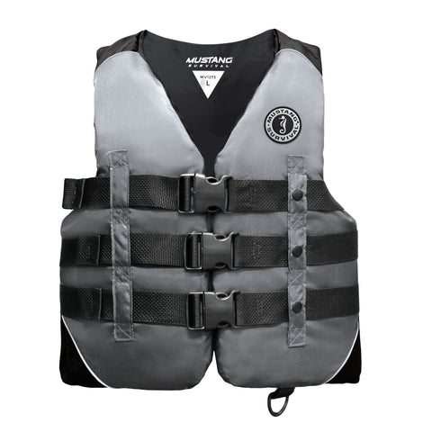 MV1273 Nylon Water Sport Foam Vest Black-Charcoal