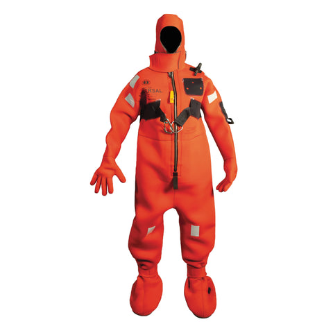 MIS220TC Neoprene Cold Water Immersion Suit with Harness - Adult Small Red