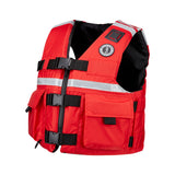 MV5606 SAR Vest with SOLAS Reflective Tape Red