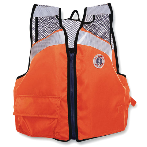 MV1255T1 Industrial Mesh Vest Orange