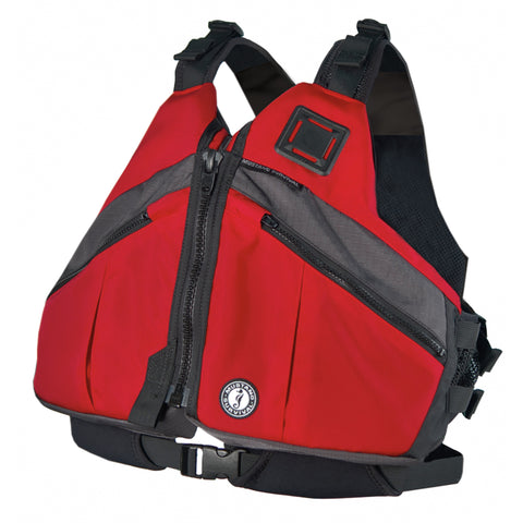 MV5801 Deluxe Paddling Foam Vest Red-Carbon-Black