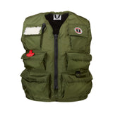 MIV-10 Fisherman Manual Inflatable Life Vest Olive