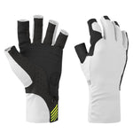 MA6007 Traction UV Open Finger Gloves White-Black