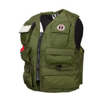 MIV-10 Fisherman Manual Inflatable Life Vest Olive