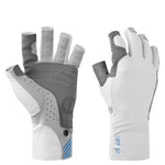 MA6007 Traction UV Open Finger Gloves Light Grey-Blue