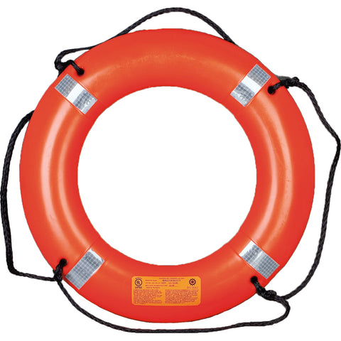 MRD030 30" Ring Buoy with Reflective Tape Orange